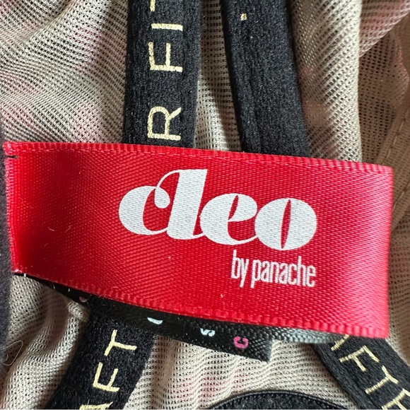 Cleo by Panache (9111) Della Unlined Mesh Leopard Print Balconette Bra 30GG 30J - Picture 7 of 11